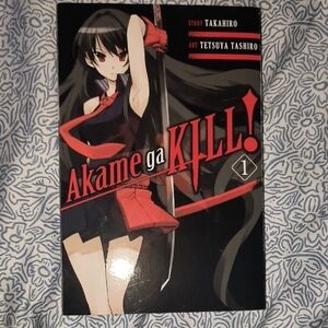 Akame ga KILL! Vol. 1 Manga Paperback - Black & Red Cover